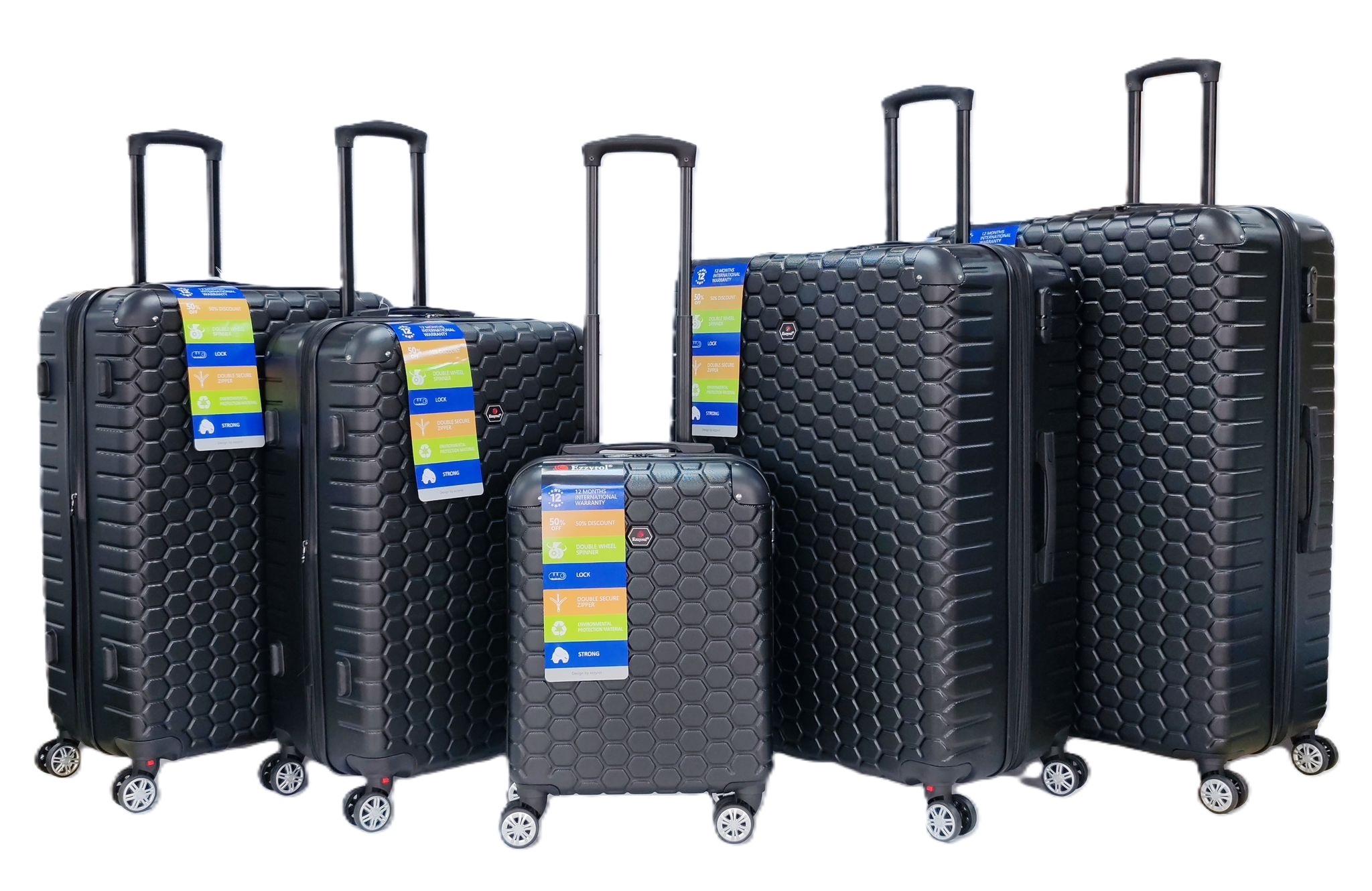 ezzyrol Koffer-Set 5-teilig ABS