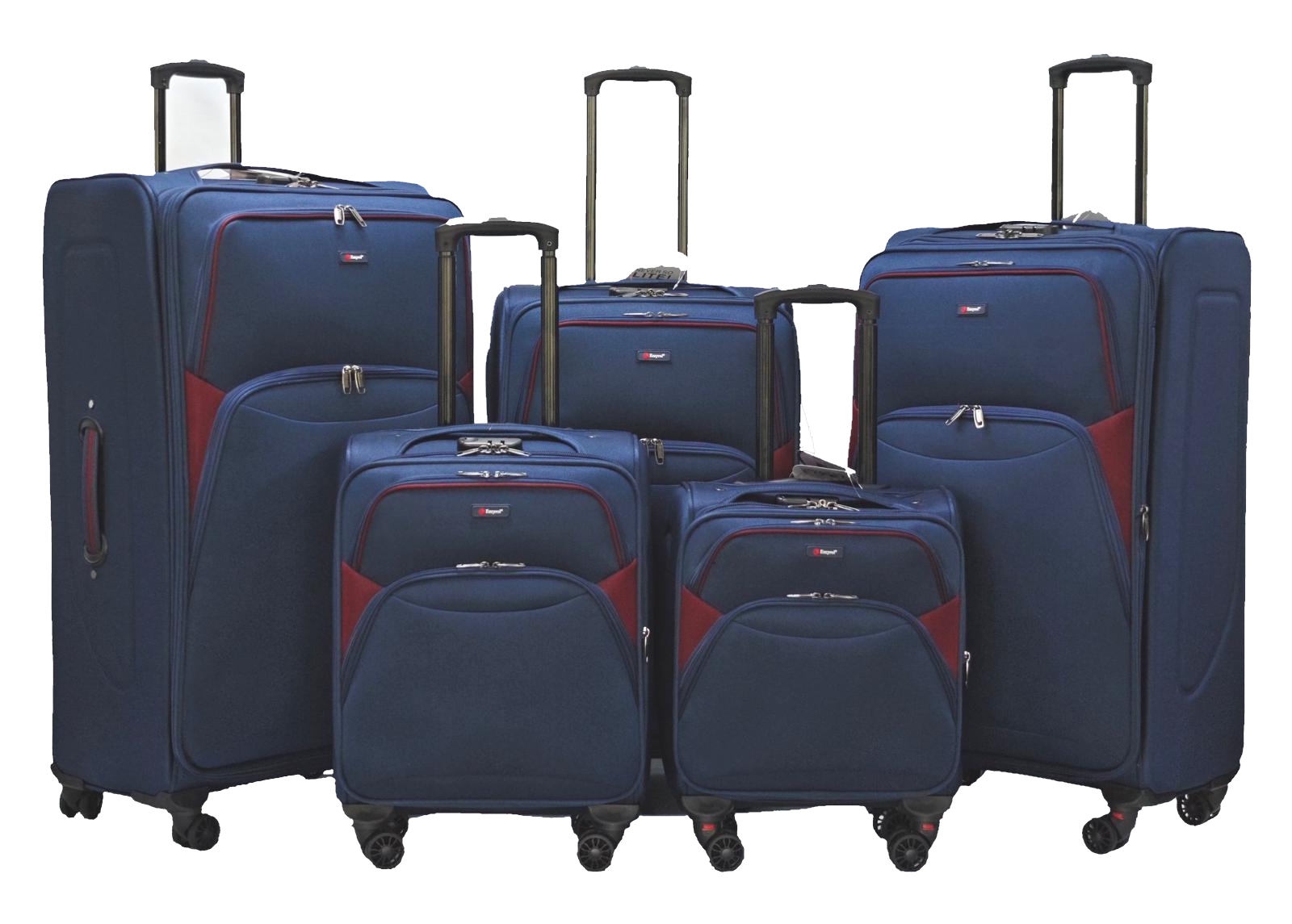 Ezzyrol Reisekoffer-Set 5-teilig Polyester 