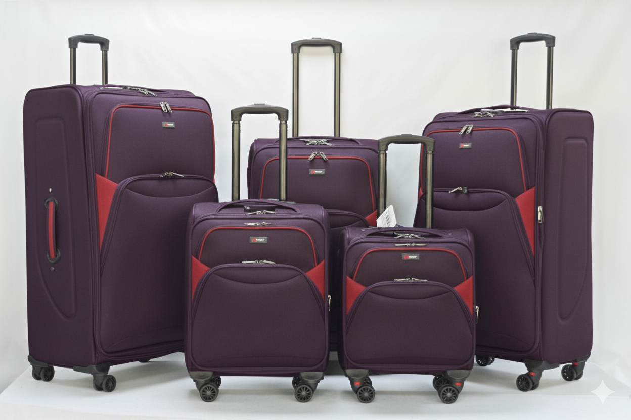 Ezzyrol Reisekoffer-Set 5-teilig Polyester 