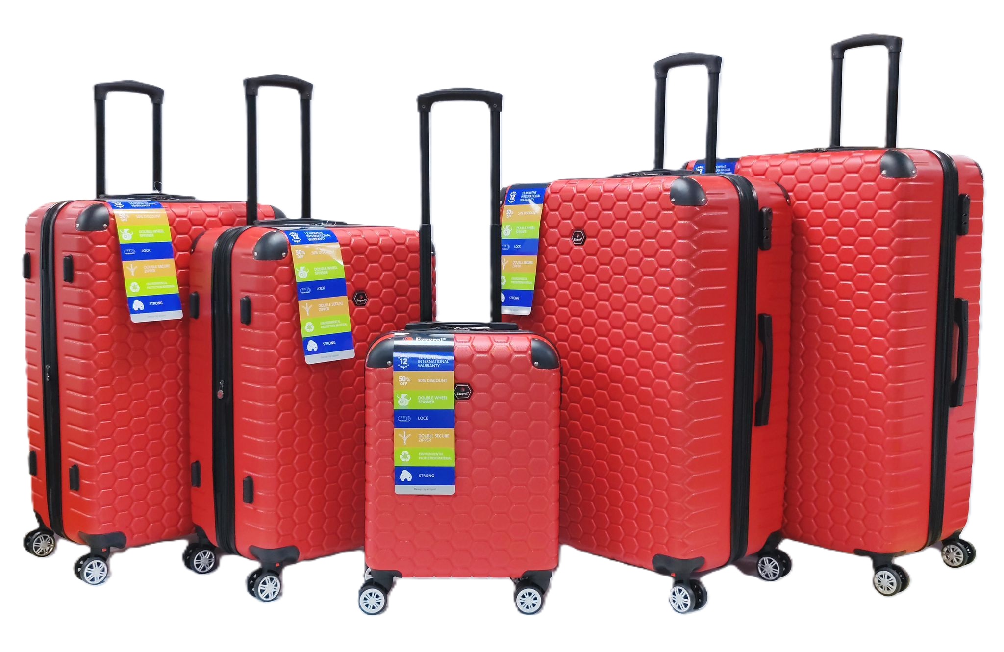 ezzyrol Koffer-Set 5-teilig ABS