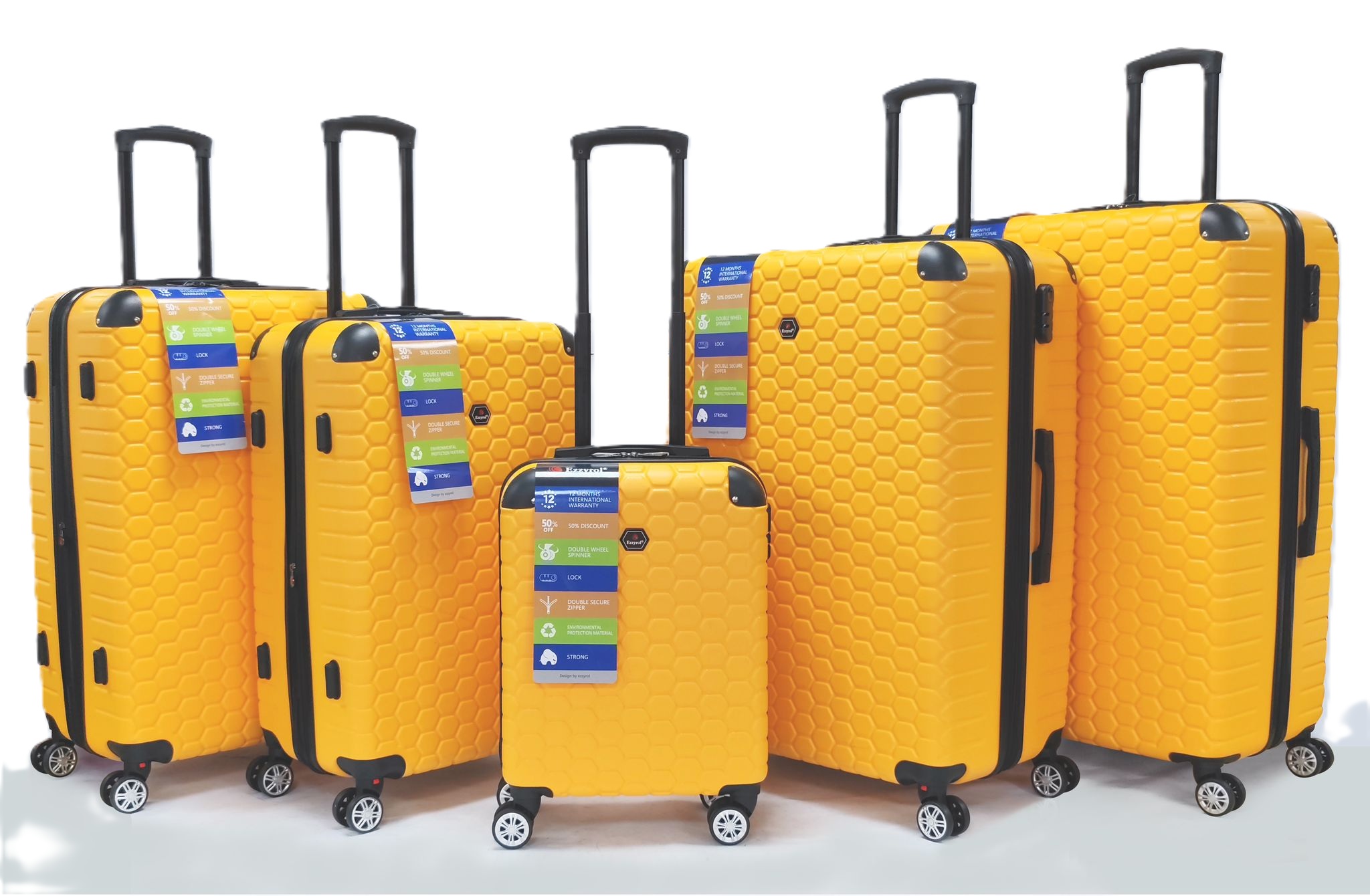 ezzyrol Koffer-Set 5-teilig ABS