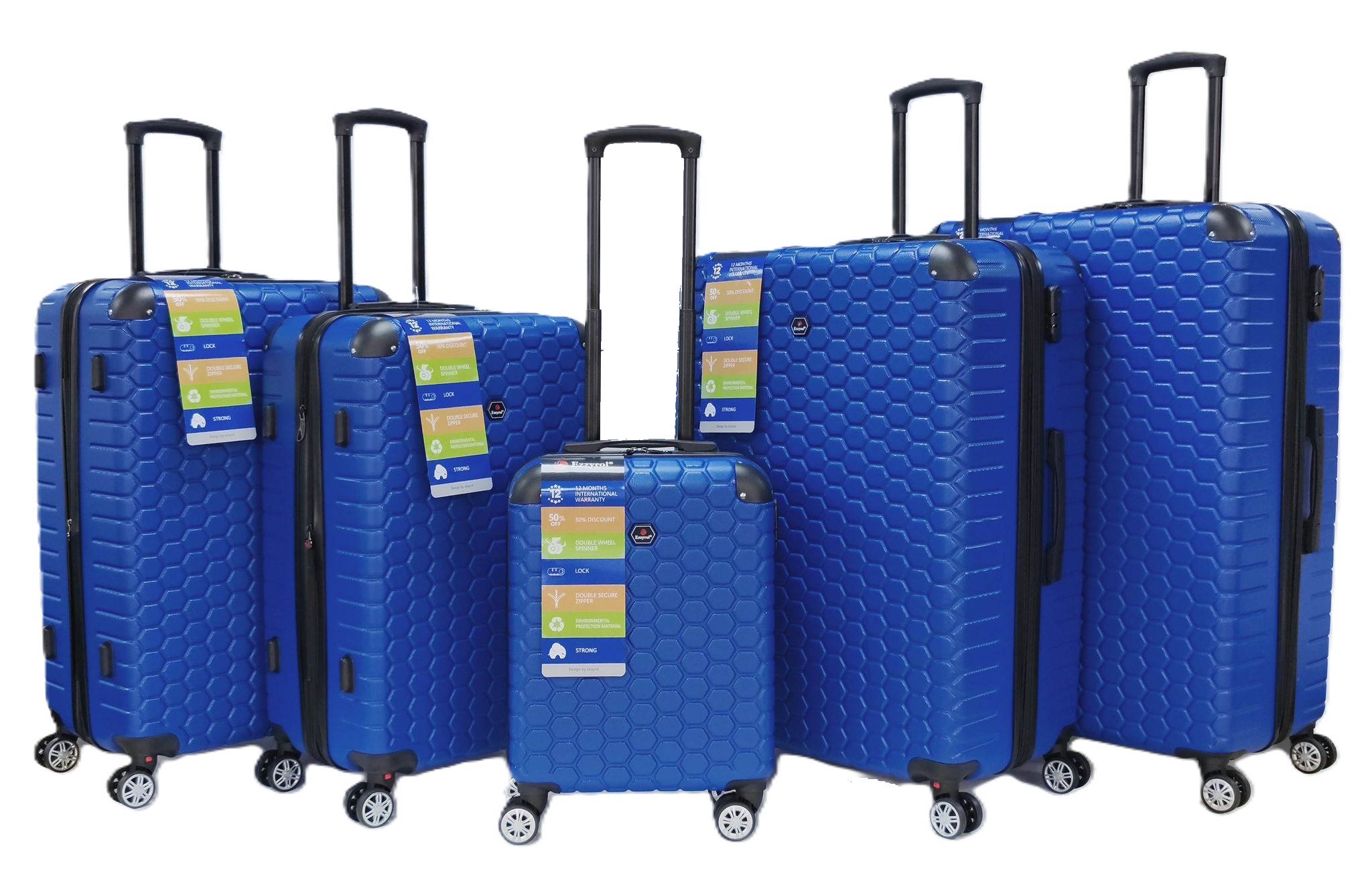 ezzyrol Koffer-Set 5-teilig ABS